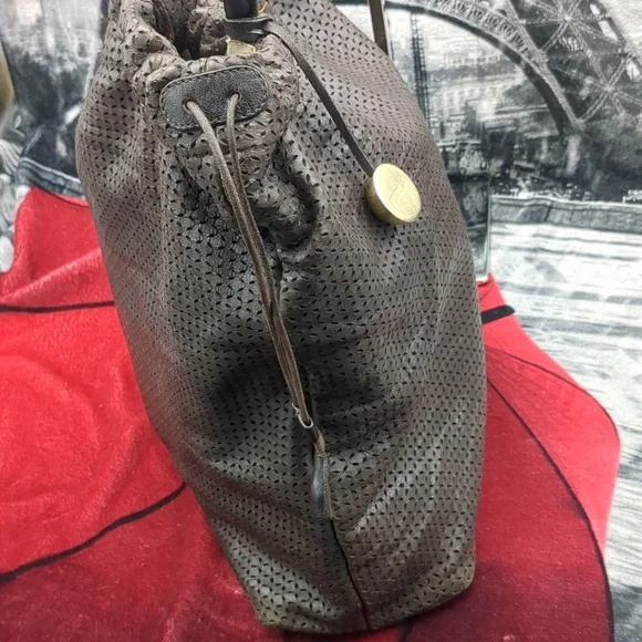 Furla Laser Cut Leather Shoulder Bag - Picture 6 of 16